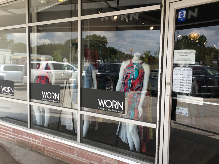 Worn exterior closeup