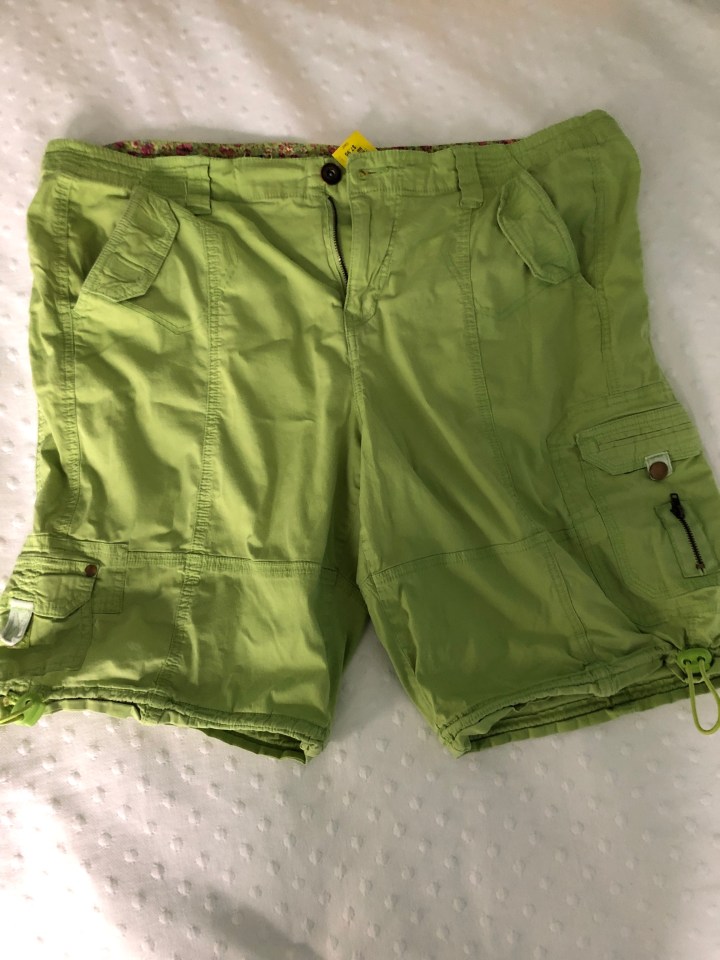 green shorts
